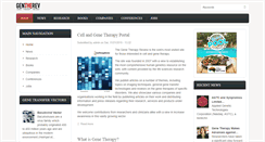 Desktop Screenshot of genetherapyreview.com